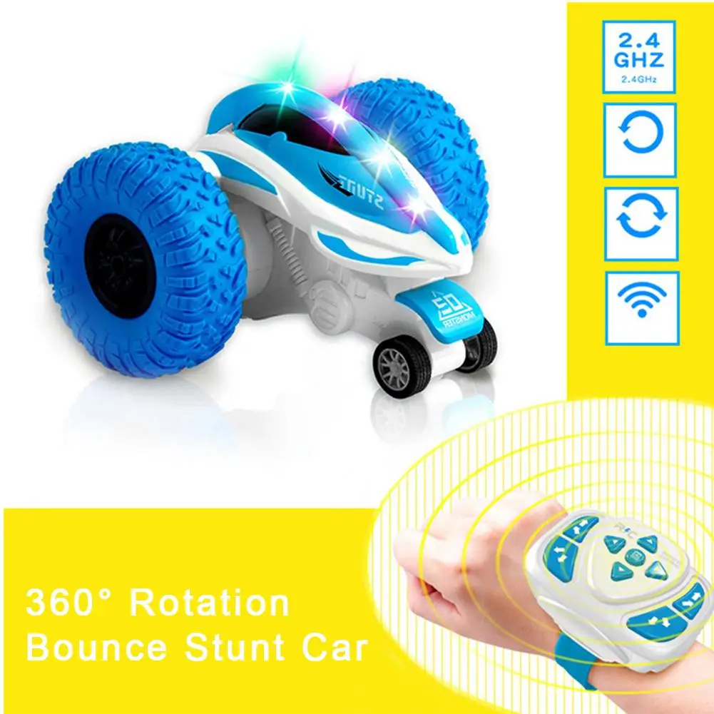 Remote Control Car Rechargeable Roll Car 90 Standing 360 Rotation Stunt Vehicle RC Car Toy Robot 2