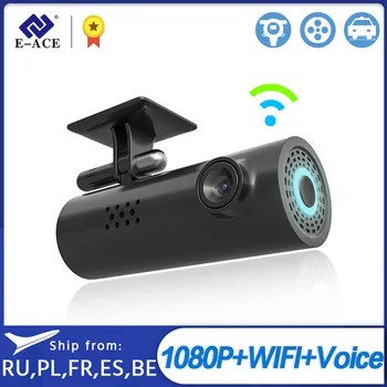 

E-ACE B47 Mini Dash Camera FHD1080P Car DVR Hidden Dashcam Auto Video Recorder with WiFi Registrar 24H Parking 140 Degree FOV