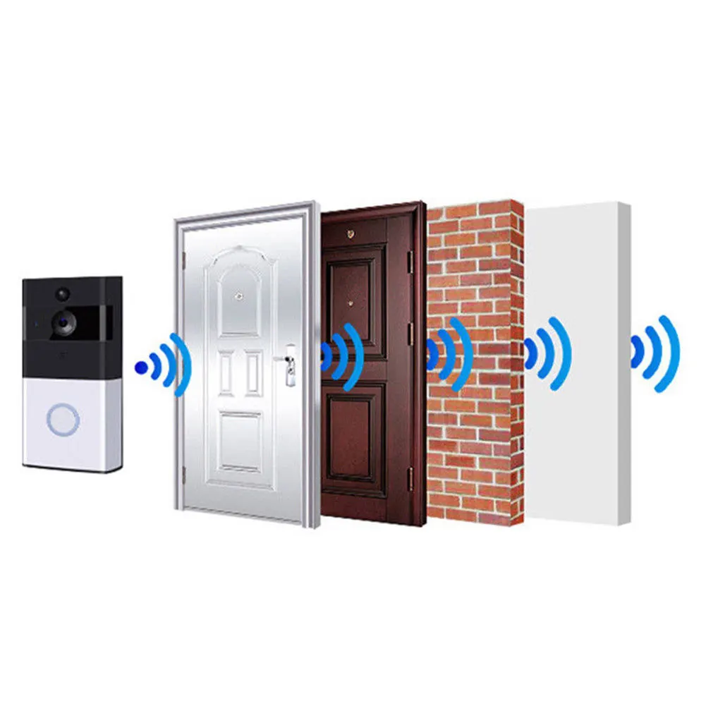 

WiFi Video Doorbell Smart Home Alarm Mobile Phone Remote Intercom OC-shipping