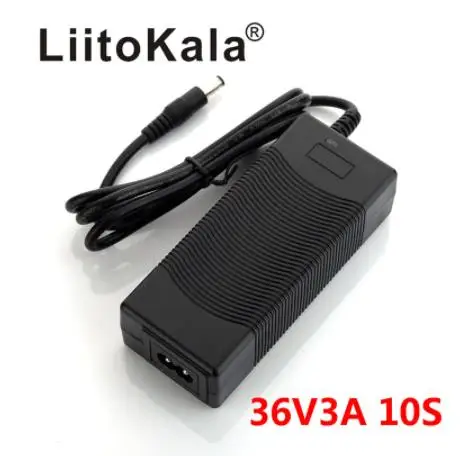 Liitokala 36V 2A /3A battery charger Output 42V 2A/3A Charger Input 100-240 VAC Lithium Li-ion Charger For 10S 36V battery charger