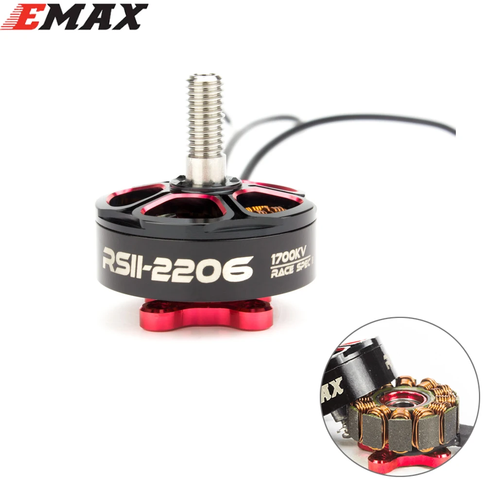 

4set/lot EMAX RSII 2206 1700KV/1900KV/2300KV/2700KV CW CCW Motor for FPV RACER Quadcopter Kvadrokopter (2CW+2CCW)