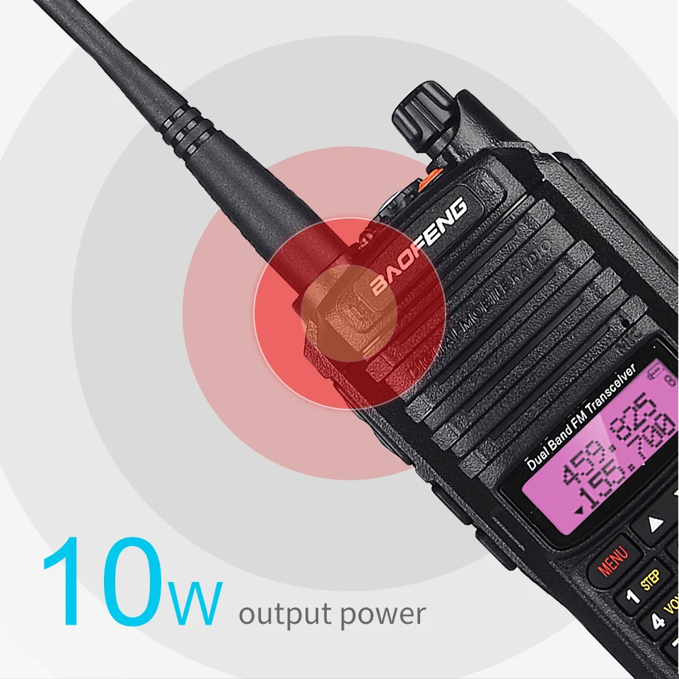 10 Вт Baofeng UV-9R plus Водонепроницаемая рация UV 9R Plus Двухдиапазонный портативный CB Ham радио 10 км кв трансивер передатчик