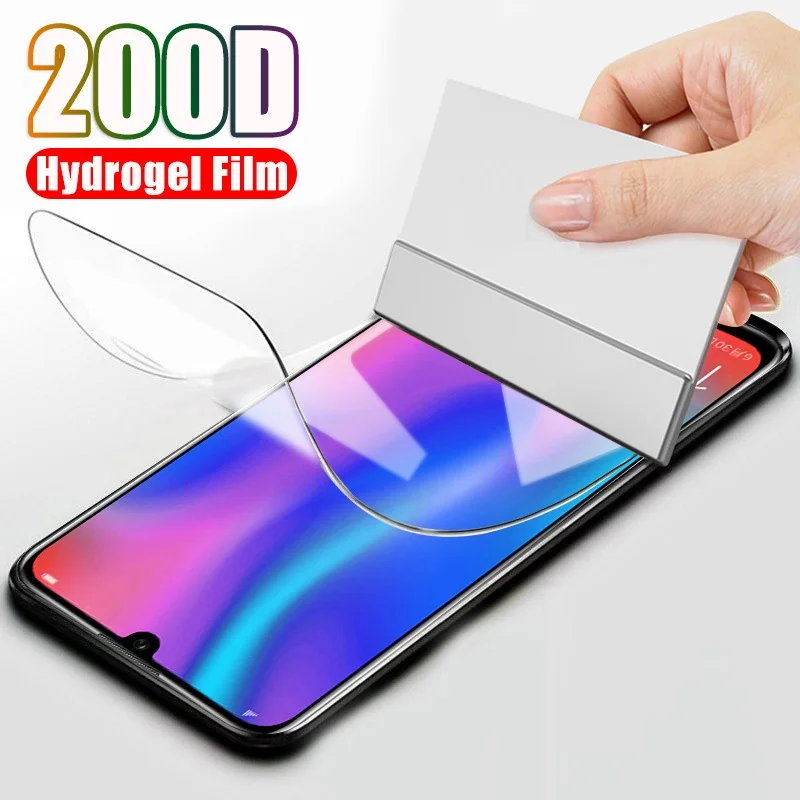 Hydrogel Film for Huawei Y7 Y9 Y9S 2018 ii Y5 Y6 Screen Protector P Smart Pro Plus 2019 2021 S Z | Мобильные телефоны и