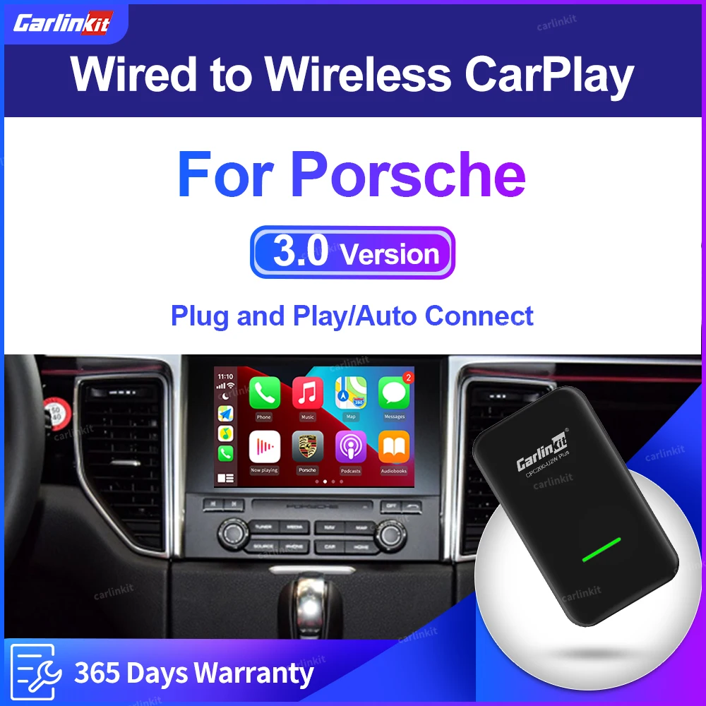 Carlinkit 3.0 Carplay Wireless Adapter For Porsche Panamera Cayenne