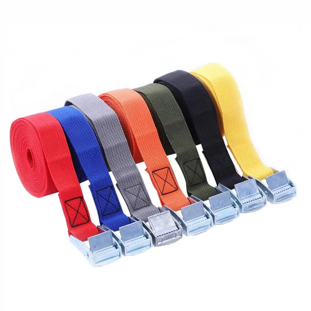 300CM Buckle Tie-Down Belt Cargo Straps for Car motorcycle Ratchet Strap 250 Lbs Strength for Luggage Bag