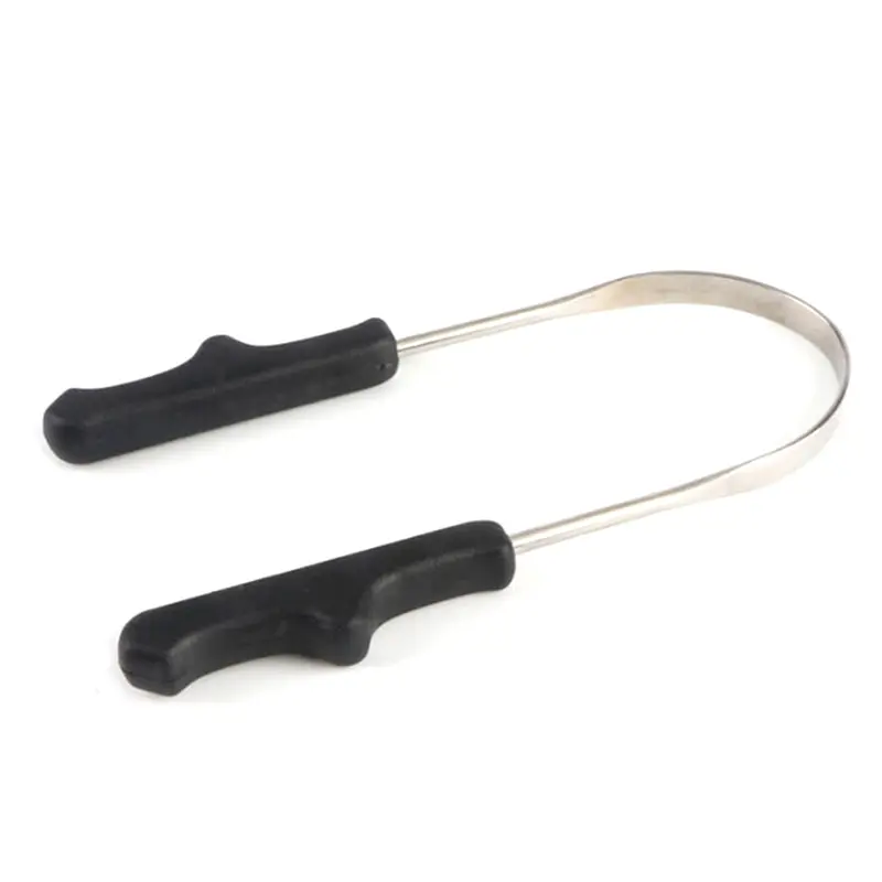 1 шт., нержавеющая сталь, очиститель языка, пластиковая ручка, скребок для языка, гигиена полости рта, щетка для чистки языка, уход за полостью рта