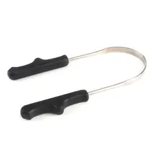 1 шт., нержавеющая сталь, очиститель языка, пластиковая ручка, скребок для языка, гигиена полости рта, щетка для чистки языка, уход за полостью рта