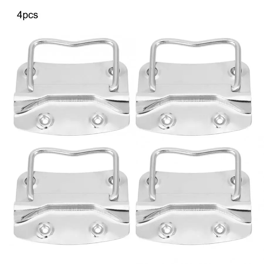 Handles For Furniture Wooden Case Lifting Handle Tool Box Cabinet Handle Kitchen Drawer Pull Knob Kitchen Cabinet Handles - Цвет: 4pcs