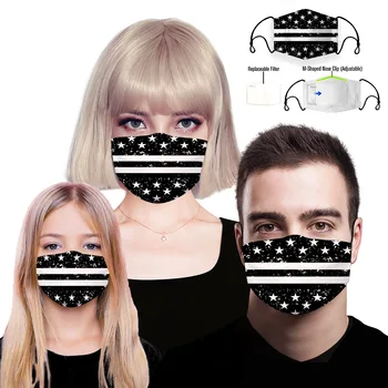 

Men/Women/Kids Printing mouth Mask Reusable Protective PM2.5 Filter Paper Mask anti dust Face mask bacteria proof Flu Mask