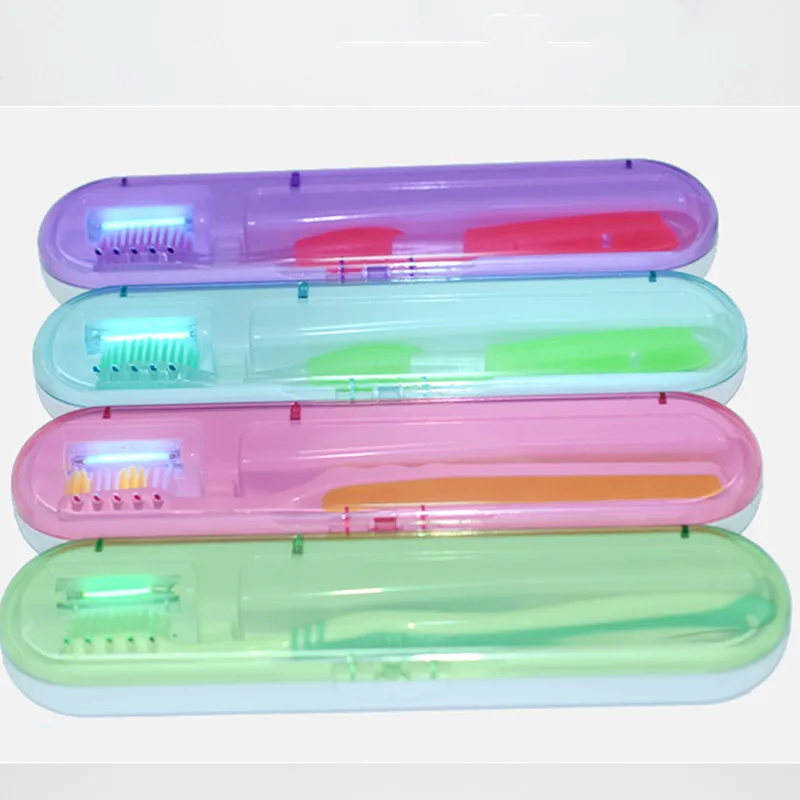 

1PC Portable Toothbrush Automatic Disinfection UV Sterilization Case Travel Tooth Brush Sterilizer Tool Box Oral Hygiene Health