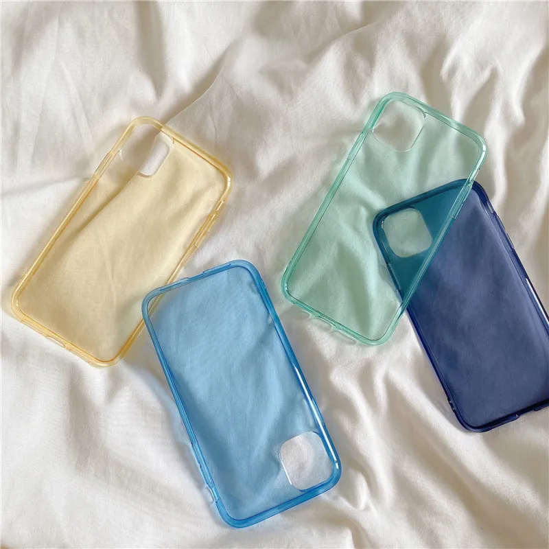 Colorful Transparent Soft Cover for 12 mini X XS 6 Plus Clear iPhone Case 11 Pro Max 7 Plus 8 Plus iPhone11 XR 12Pro SE 2020 13 best case for iphone 13 pro max