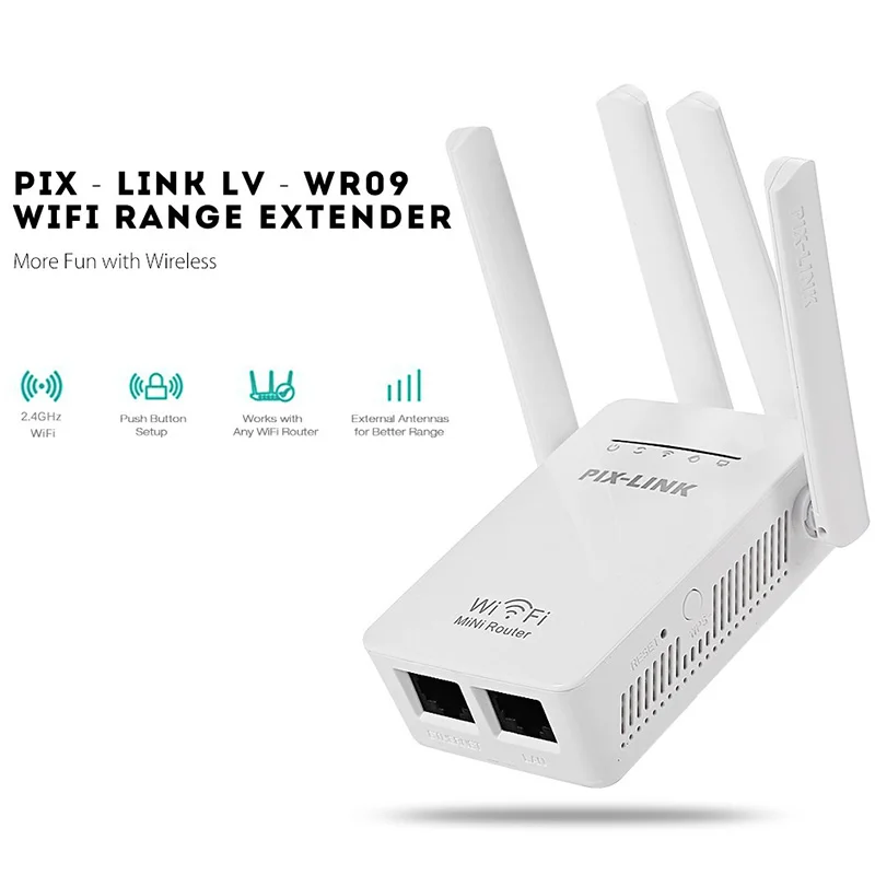 300M Wireless Router ,Network Extender Repeater With Four Wires For WiFi Signal Amplifier Repeater