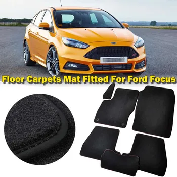 

Custom Fit Solid Nylon Auto Odorless Front+Rear All Weather Car Floor Mats Liner Protection Carpets For LH/RH Ford Focus 2012-19