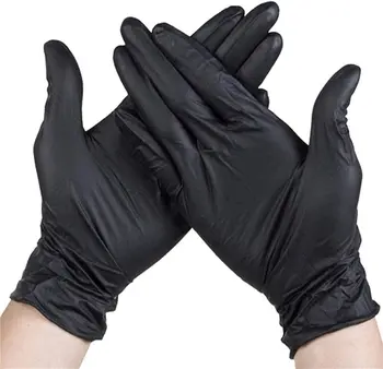 

100pcs Disposable Nitrile Gloves Industrial Gloves Kitchen Alkali Tattoo Nail Art Beauty Salon Industrial Auto Repair Gloves