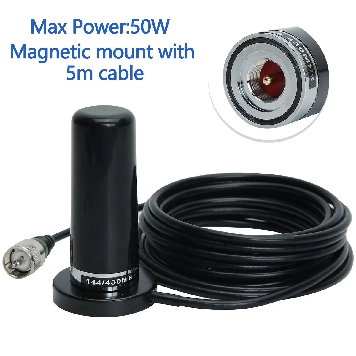 PL259 Antenna Dual Band VHF UHF Car Radio Antenna with Base