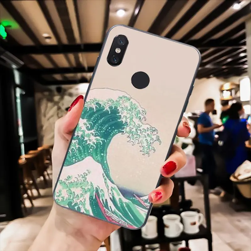 Wave Art Japanese Green Illust Classic 