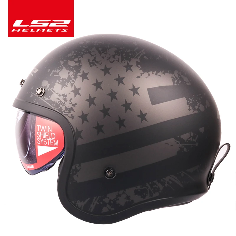Ls2 Spitfire Helmet Motorcycle Helmet Bubble Visor Ls2 Retro