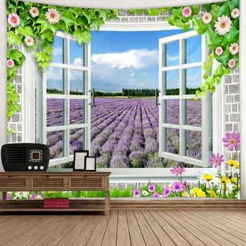 

Floral Decor Tapestry Wall Hanging Cherry Blossom Wall Tapestry Home Decoration Wall Decor Art Tapestries for Living Room Decor