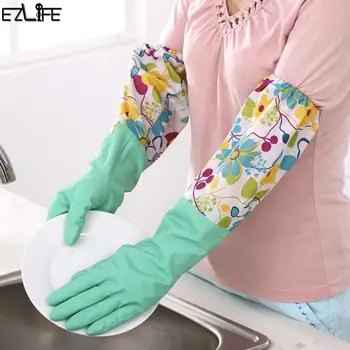 

Waterproof Household Glove Warm Dishwashing Glove Water Dust Glove Stop Rubber Cleaning JK0813 C9A5