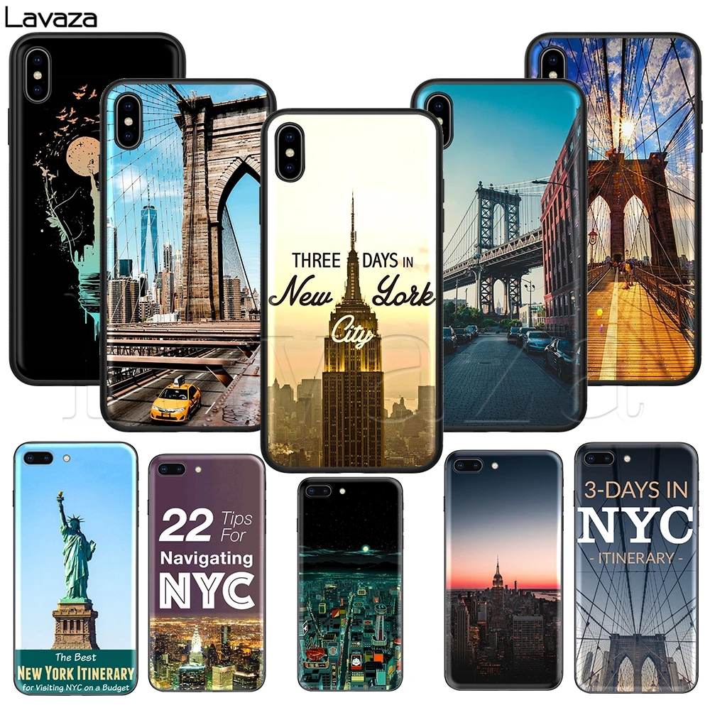 

Lavaza New York City Silicone Soft Case for iPhone 11 Pro XS Max XR X 8 7 6 6S Plus 5 5S SE