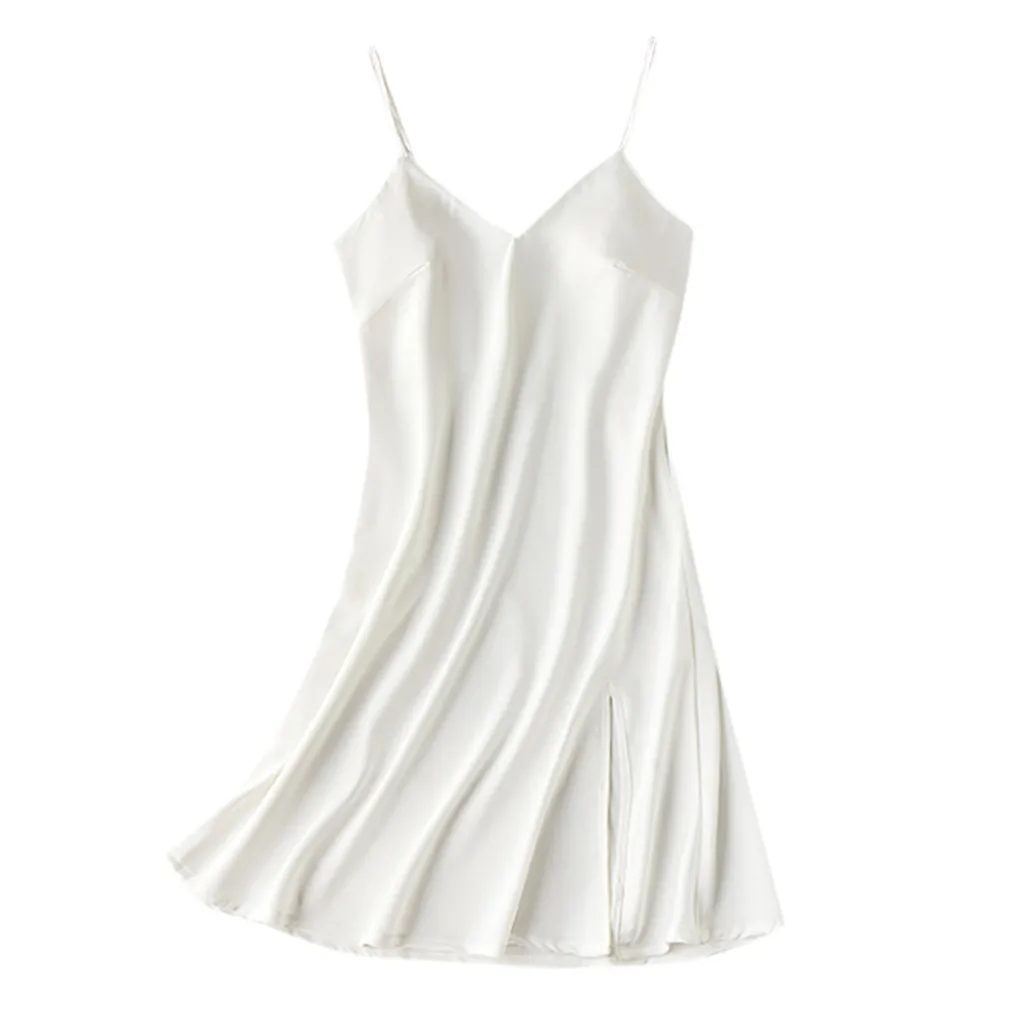 JAYCOSIN Женская одежда для сна модное сексуальное женское нижнее белье Ночная рубашка повседневная женская одежда для сна Ночная Рубашка Camisola Vestidos Femininos - Цвет: White