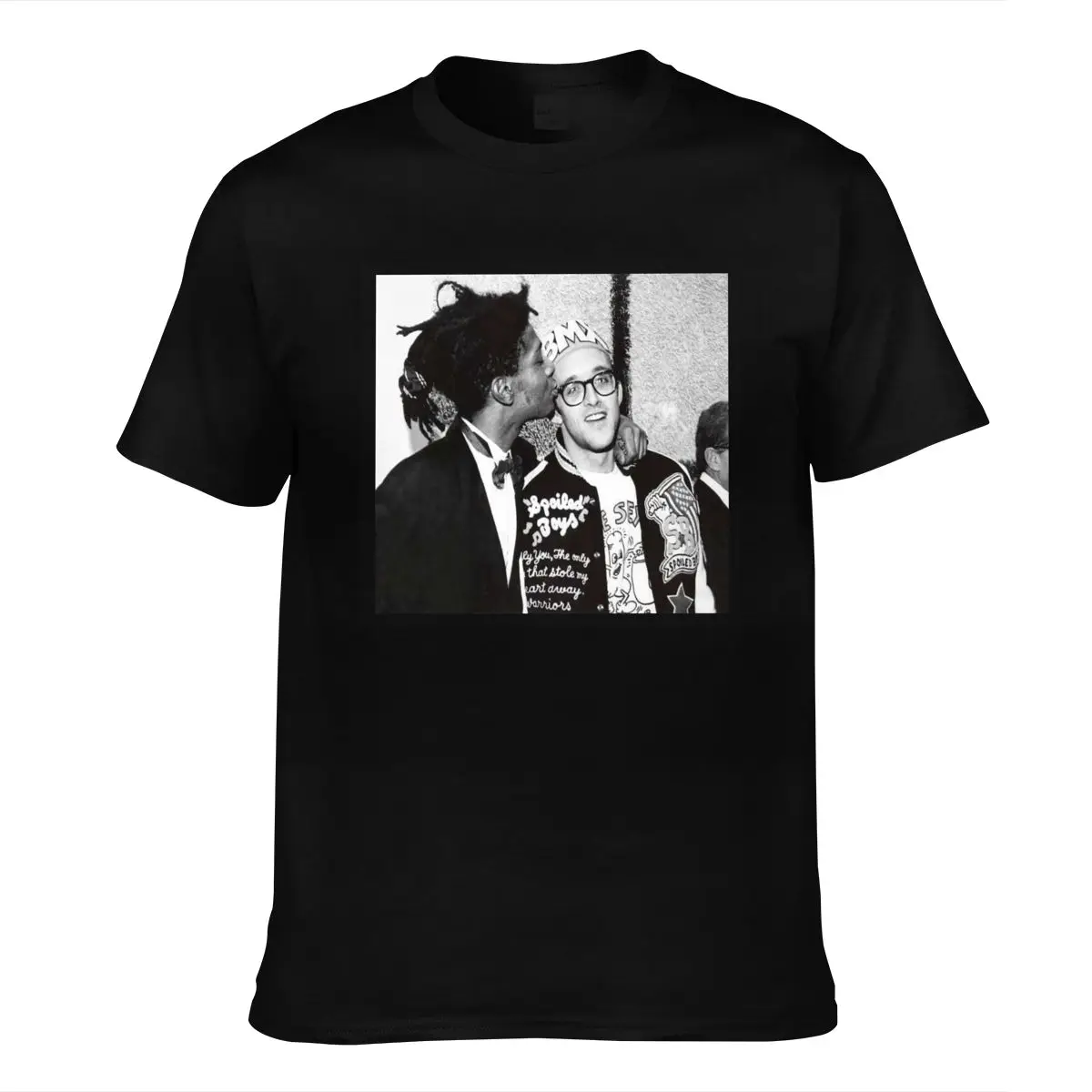 

Basquiat and Keith Haring T Shirt Nyc Street Art Paradise Garage Jean Michel Print Casual Cotton Short O-neck Cn(origin) Worsted