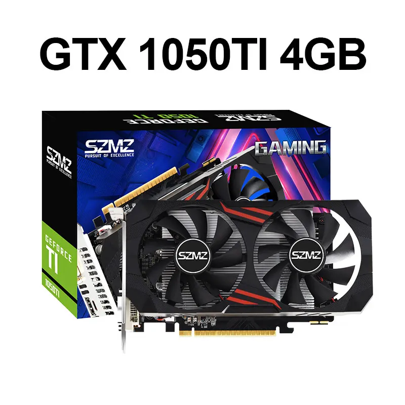 SZMZ оригинальная графическая карта GTX 1050 TI 4 Гб 960 бит GDDR5 NVIDIA Geforce 1050TI Non GXT 1060 1650 750 Ti