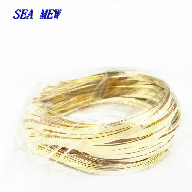 

20 PCS 3mm 4mm 5mm 6mm 7mm Metal Steel Headband Gold/Hair Band Hairwear Base Setting DIY Head Jewelry Bijoux De Tete For Women