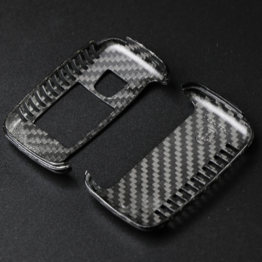 Чехол брелок из настоящего углеродного волокна для Land Rover LR Discovery 4 и Sport Freelander 2 Range