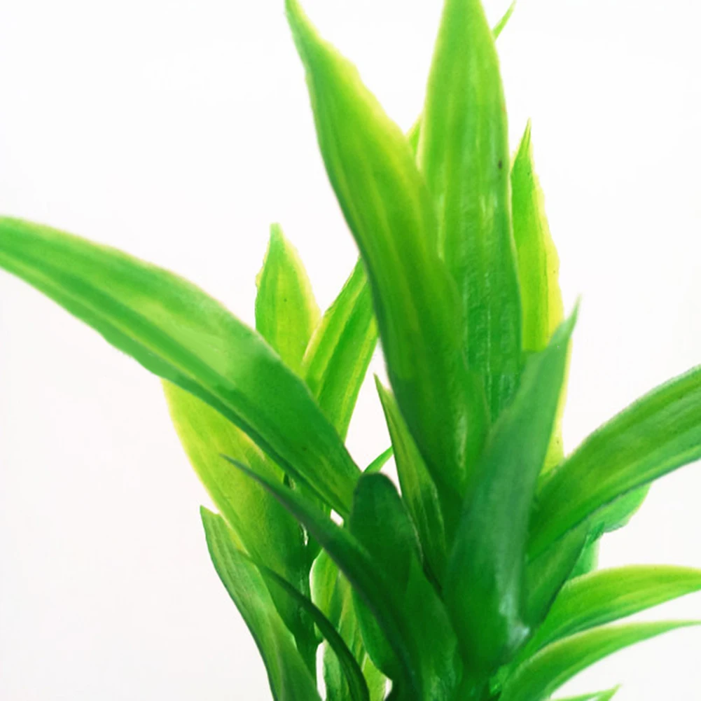 10Pcs Artificial Plants Aquarium Simulation Grass Weed Fish Tank Decor