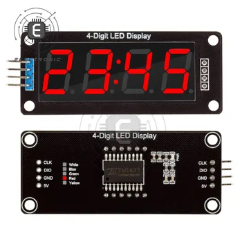 Tubo con display digitale a LED a 4 cifre TM1637 da 0,56 pollici decimale a 7 segmenti disponibili in più colori