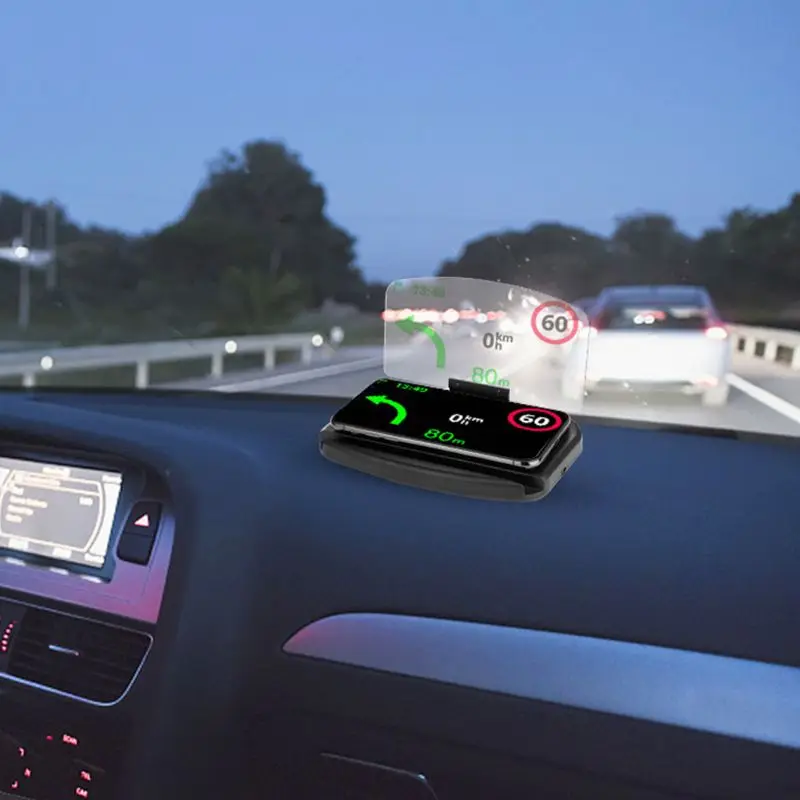 Поддержка экрана HUD Беспроводная зарядка gps навигация телефон стенд дисплей проектор