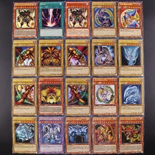 100 шт. Yu Gi Oh японское аниме 100 разные английские карты Крылатый Дракон гигантский солдат небо Дракон флэш-карта детская игрушка подарок