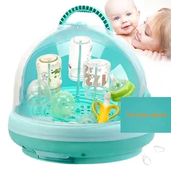 Portable Baby Bottle Rack Storage Box Organizer Dust Proof Drying Shelf Box Baby Milk Feeding Bottle Dryer Box Baby Accessory