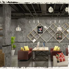 Серый цемент обои промышленный ветер ПВХ самоклеющиеся домашний магазин декоративные обои