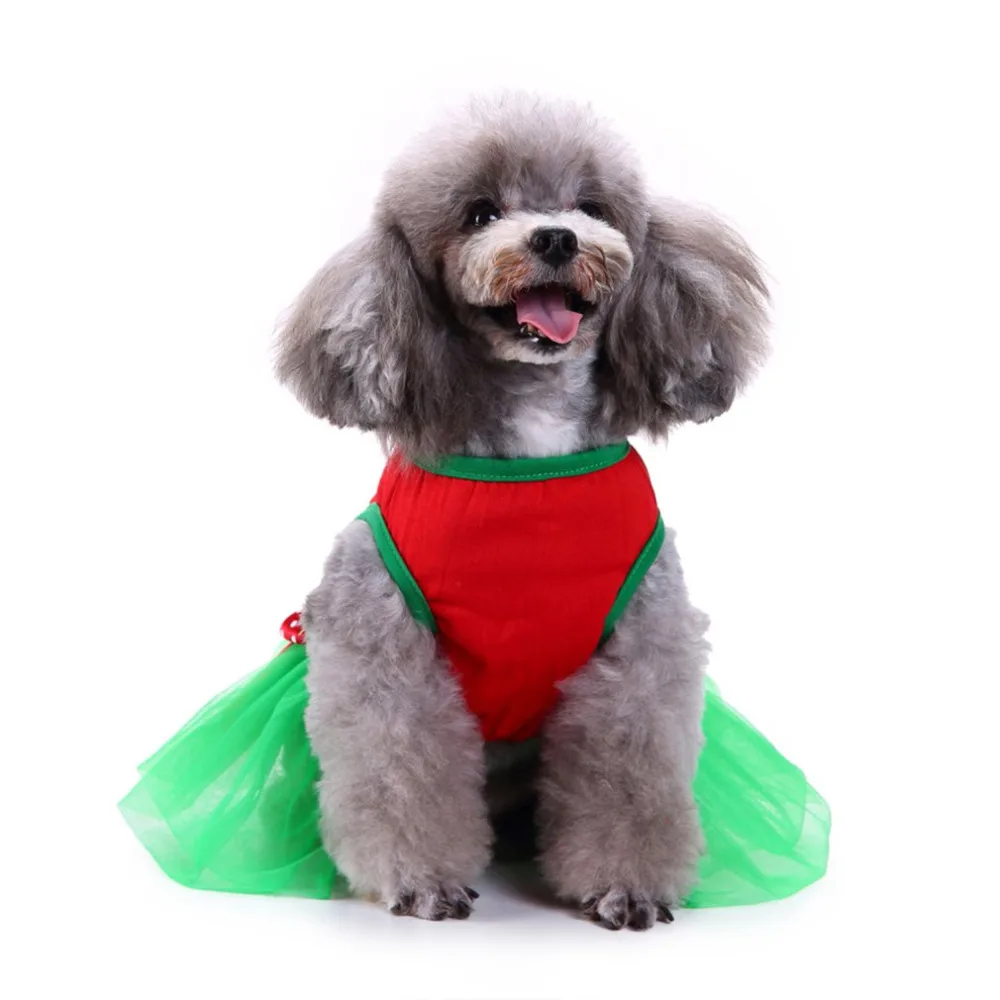 

2018 Fashion Christmas Female Dog Dress Small Dog Clothes Dresses Night Club Party Pet Winter Costume Dress Pet Supplies