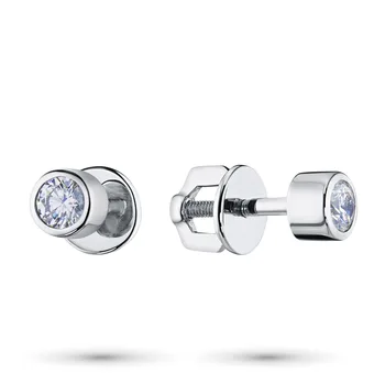 

White Gold pouches with diamond п09с051601