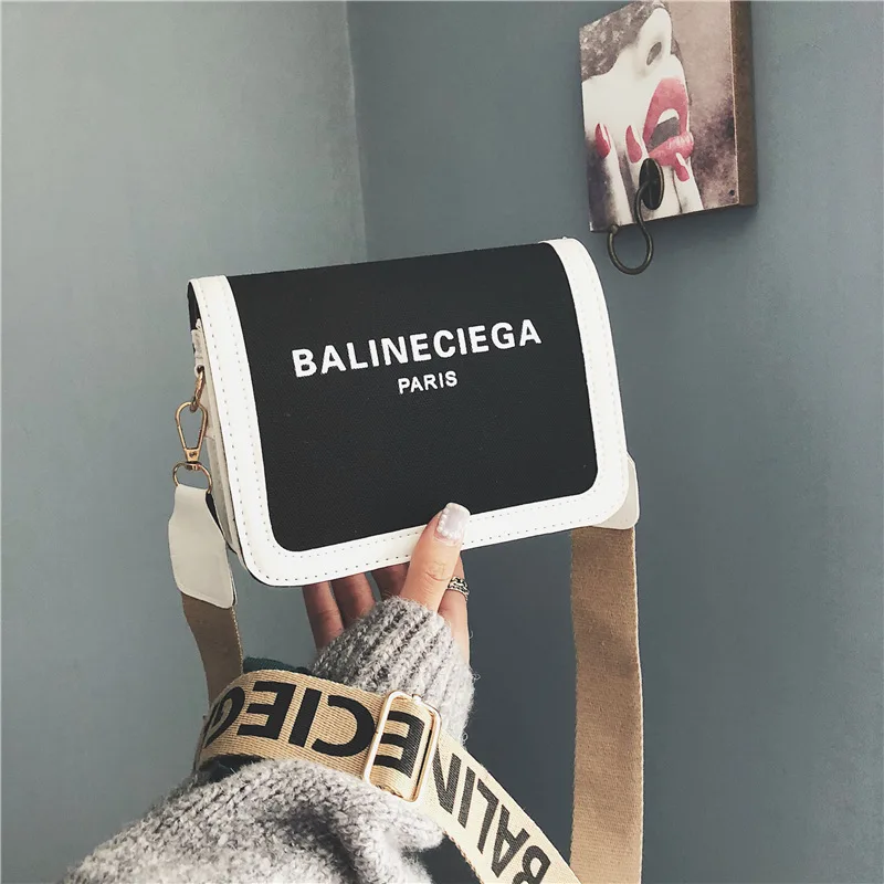 

Small bag female 2019 new wave Korean version of fashion wild chic on the new honey dance wideband Messenger bag bags for women