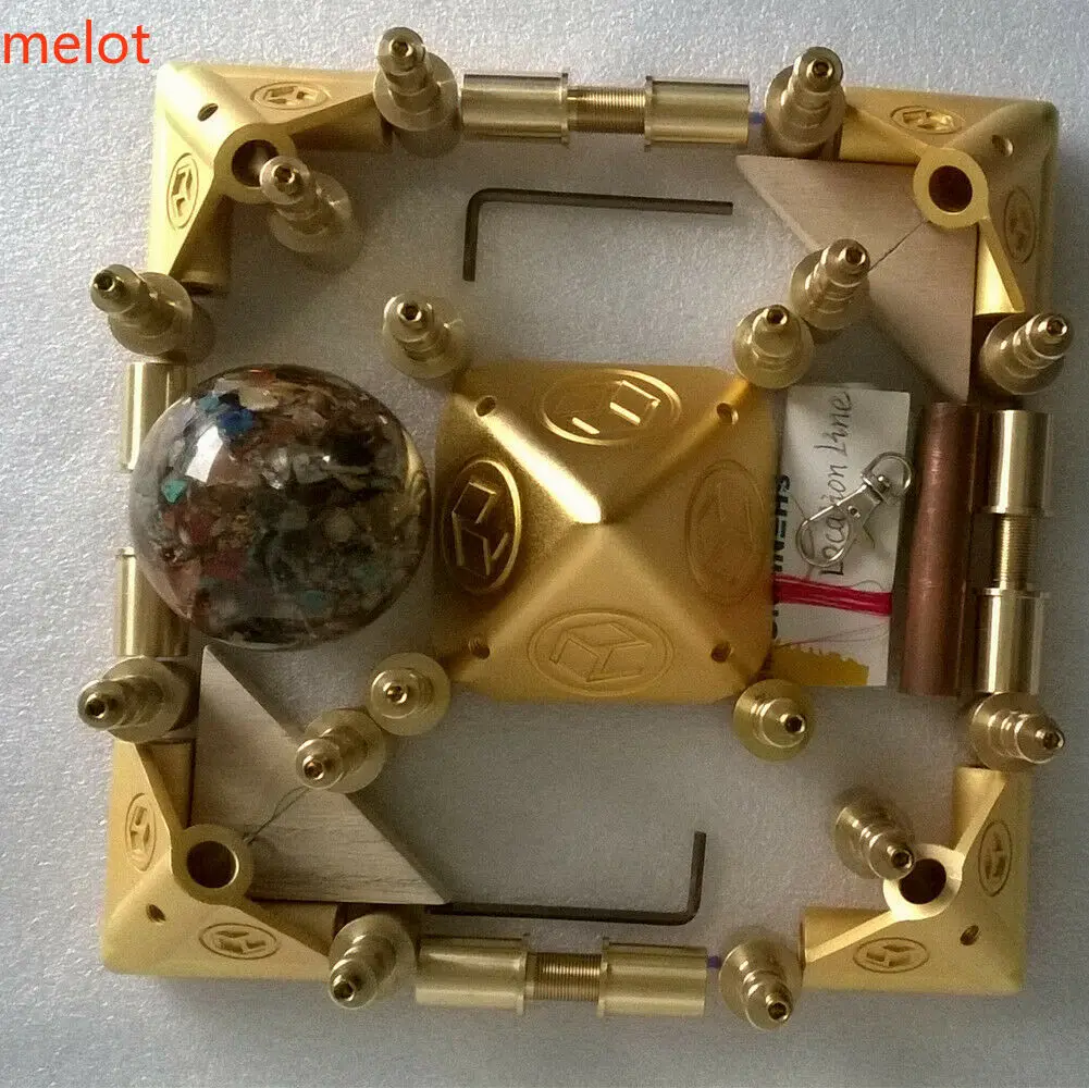 

Giza Meditation Pyramid Kit, Cosmic energy receiver Suitable for 3/4" copper tubes, with 8 butt screws, and energy ball