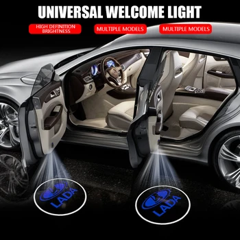 

2pcs Car LED Door Welcome Light Badge Lamp for Lada VESTA Niva Kalina Priora Granta Largus Car Accessories Automobile Gadgets