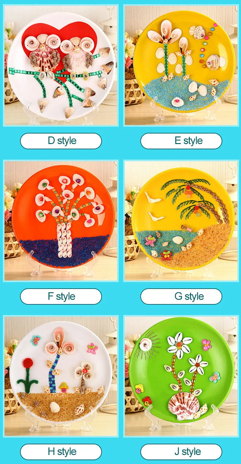 Самодельная картина ручной Diy Детский сад для детей, материал, научная упаковка, диск, паста, картина, оригинальные игрушки, головоломка