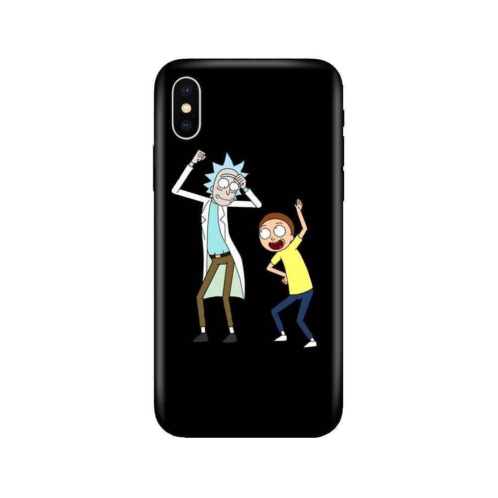 Черный чехол ТПУ для iphone 5, 5s, se, 6, 6s, 7, 8 plus, x, 10, силиконовый чехол для iphone XR, XS, 11 pro, MAX, чехол, Рик и Морти, Wubba, Lubba - Цвет: 40072