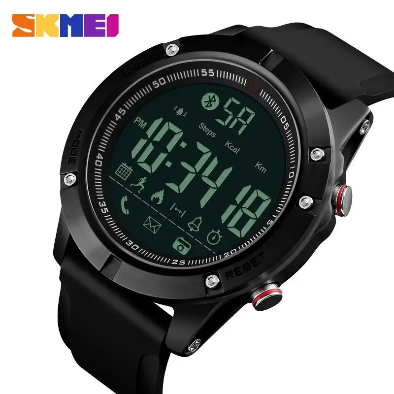 

SKMEI Bluetooth Sport Smart Watch Men Waterproof Watches Calories Alarm Clock Multifunction Digital Watch Relogio Masculino 1425