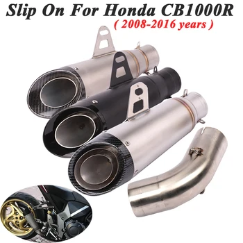 

Slip On For Honda CB1000R 2008 - 2016 Motorcycle GP Exhaust Escape Modified Motorbike Middle Tube Link Pipe Carbon Fiber Muffler