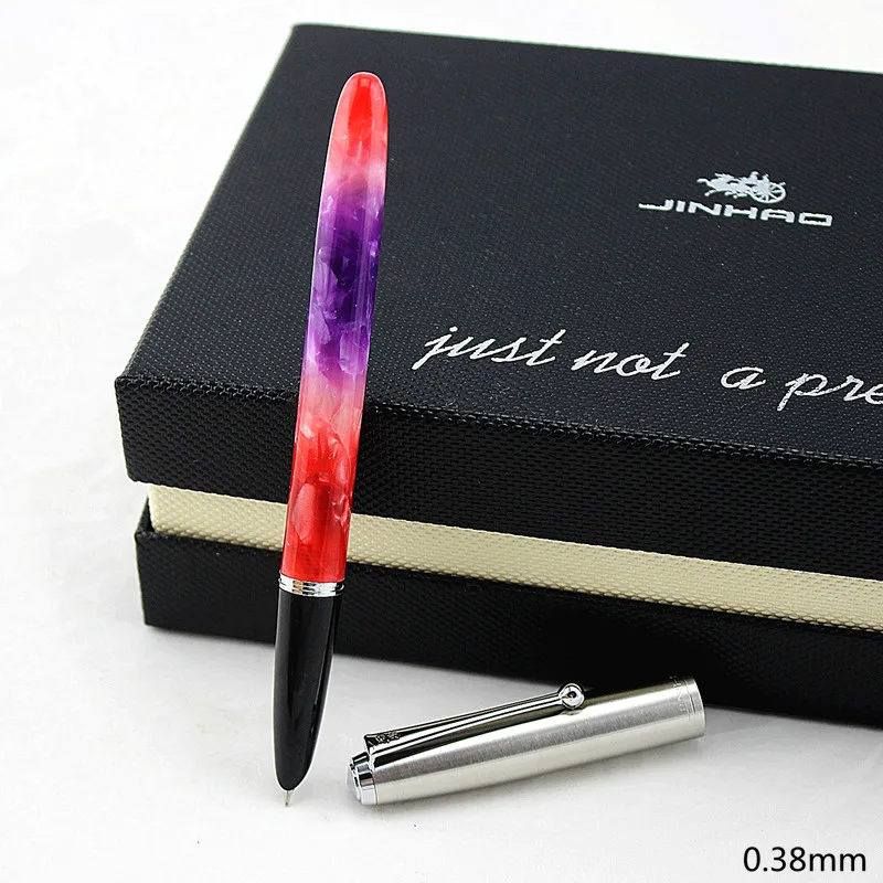 JINHAO 51A акриловая перьевая ручка Celluloid стальная крышка совершенно новая