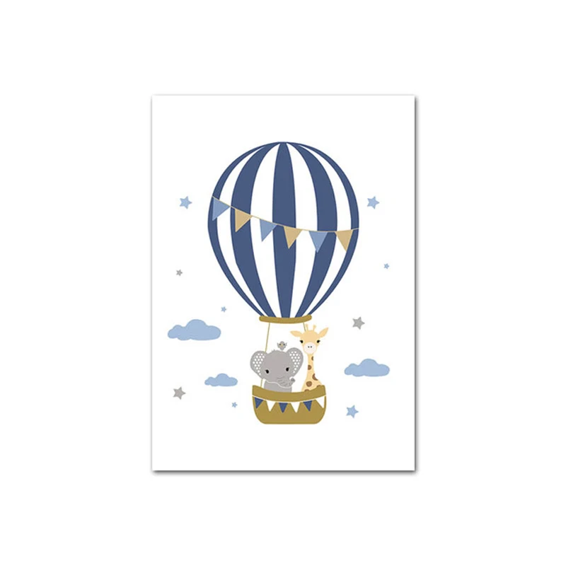 Cure-Elephant-Giraffe-Animal-Child-Poster-Nursery-Quotes-Wall-Art-Canvas-Poster-Simple-Painting-Baby-Kid.jpg_640x640 (1)