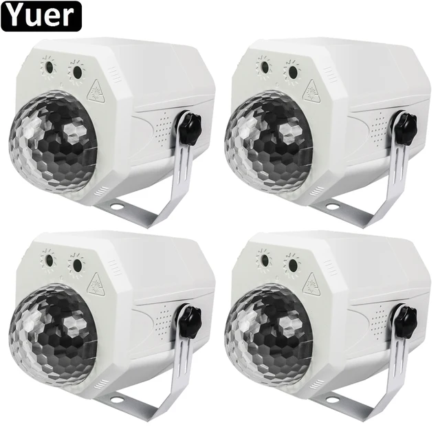 $US $110.00 4Pcs/Lot Color Music Disco Ball Light 10W Beam Laser 2IN1 Colorful Effect DJ Disco Light Christmas Party Club Music Lights