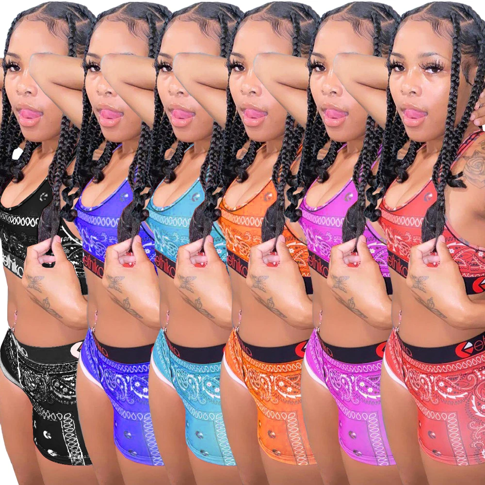 Ethika-Conjunto de 2 piezas sin mangas para mujer, traje Sexy de tirantes finos, traje Delgado, 3 colores, 2020
