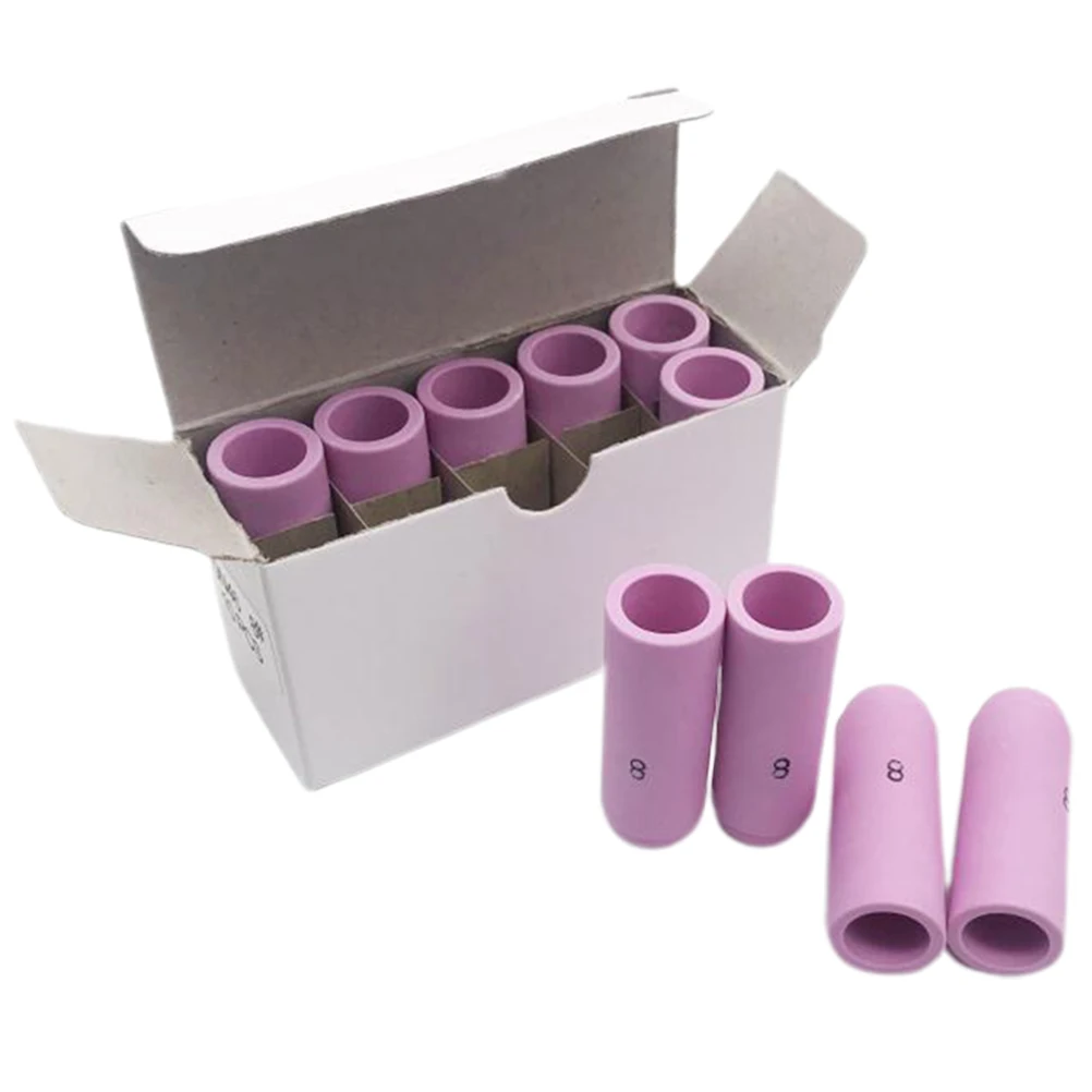

10Pcs Welding Torch Nozzles Professional Protective Practical Ceramic Welding Nozzle Welding Cover for WP-17 WP-18 WP-26