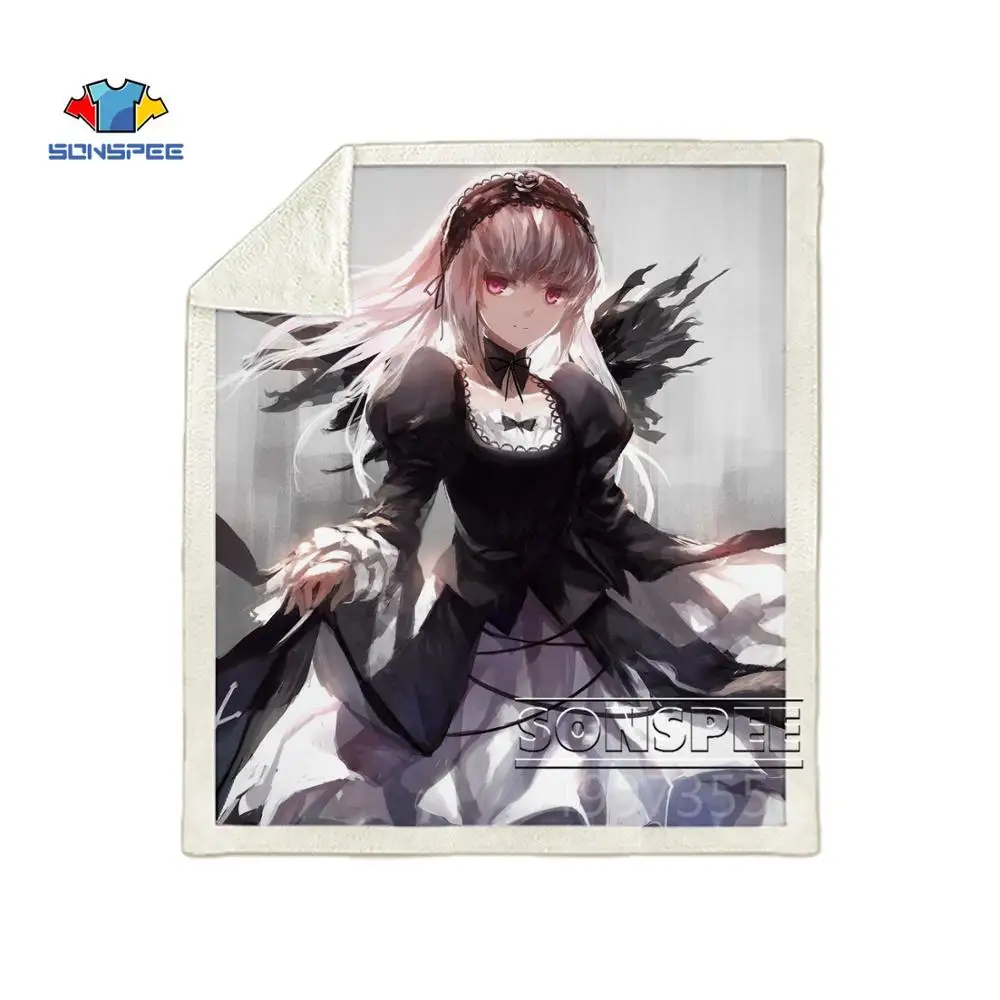 SONSPEE Rozen Maiden аниме harajuku для детей и взрослых 3d принт одеяло Теплый диван одеяло покрывало путешествия постельные принадлежности магазин при фабрике B131 - Цвет: 1